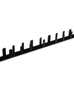 End cap PVC black f/pen profile 35x500 closed